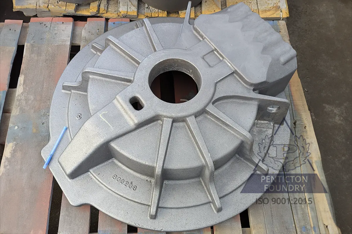 Ductile iron front housing for transmission made in 65 – 45 – 12